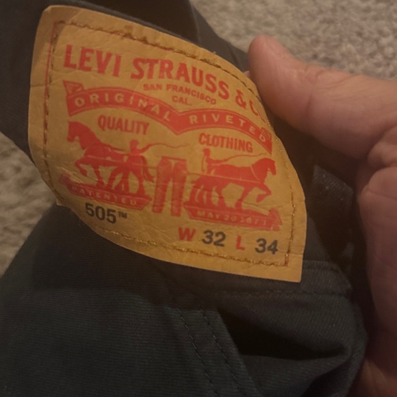 Levi Charcoal Tailored Trousers size 32W/34L - Picture 4 of 6